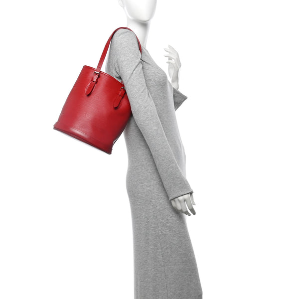 Louis Vuitton Epi Petit Bucket 23 Rouge