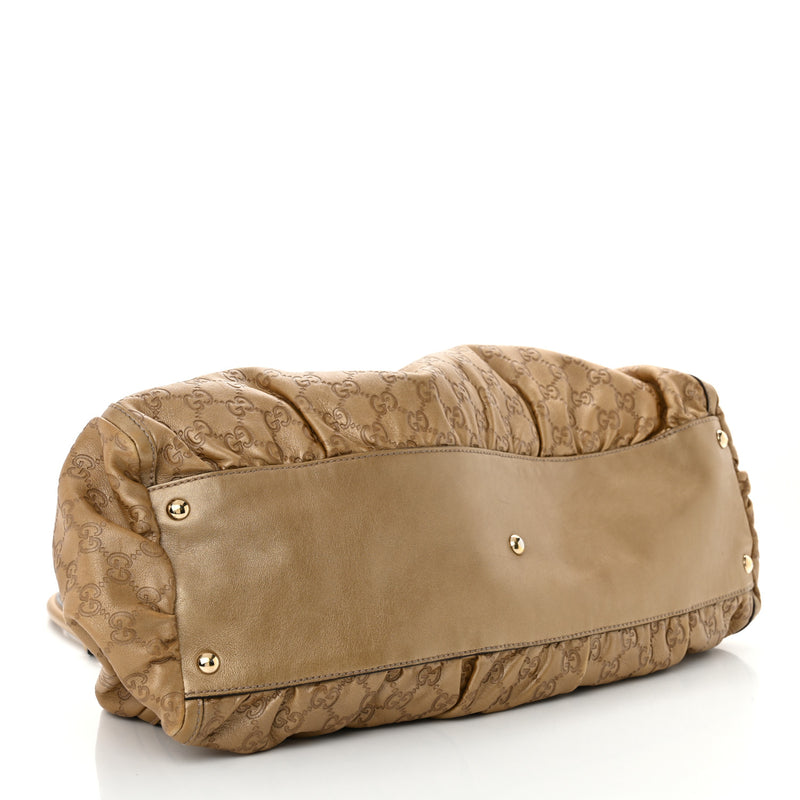 Gucci Metallic Guccissima Large D Gold