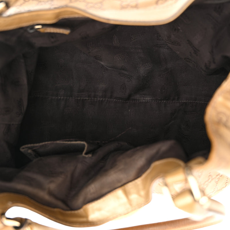 Gucci Metallic Guccissima Large D Gold