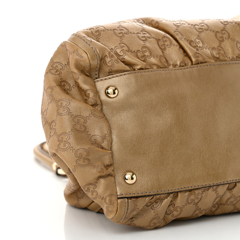 Gucci Metallic Guccissima Large D Gold