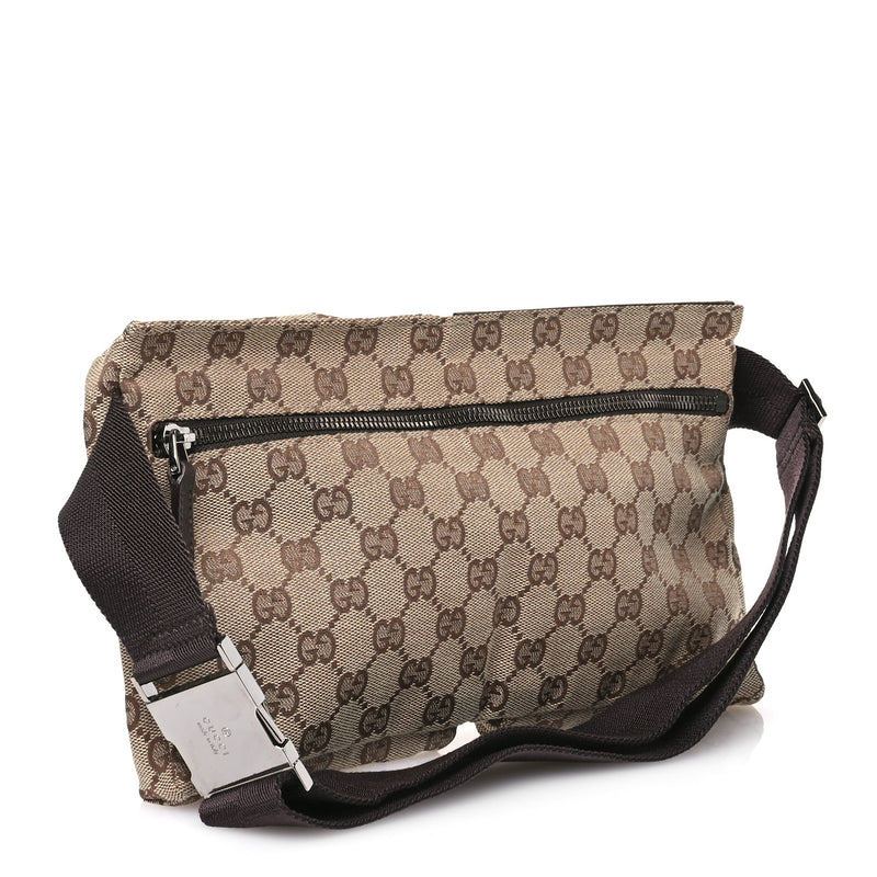 Gucci Gg Double Pocket Belt Bag Dark