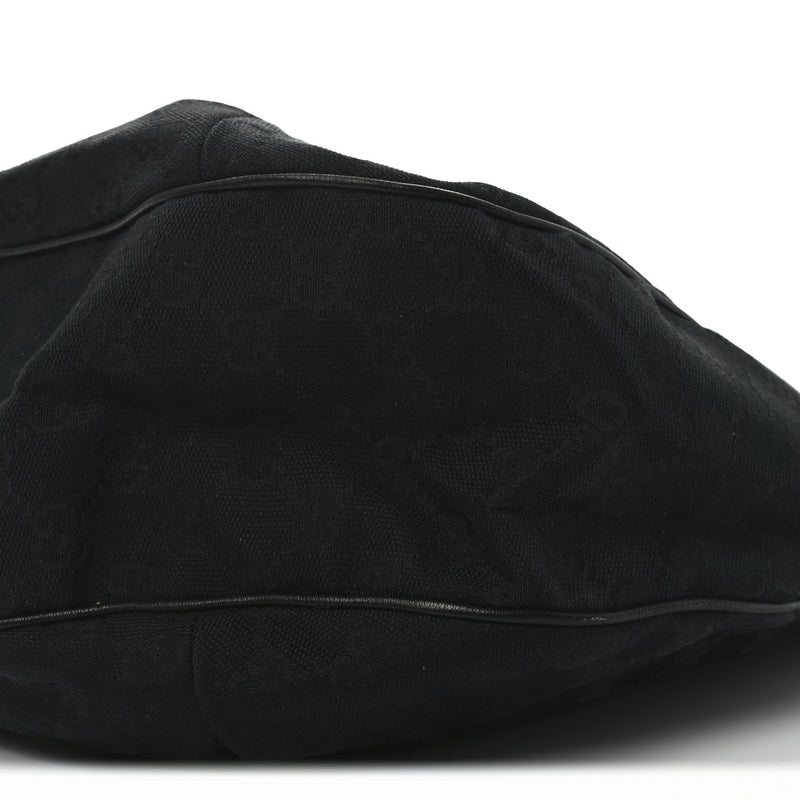 Gucci Large New Ladies Web Hobo Black