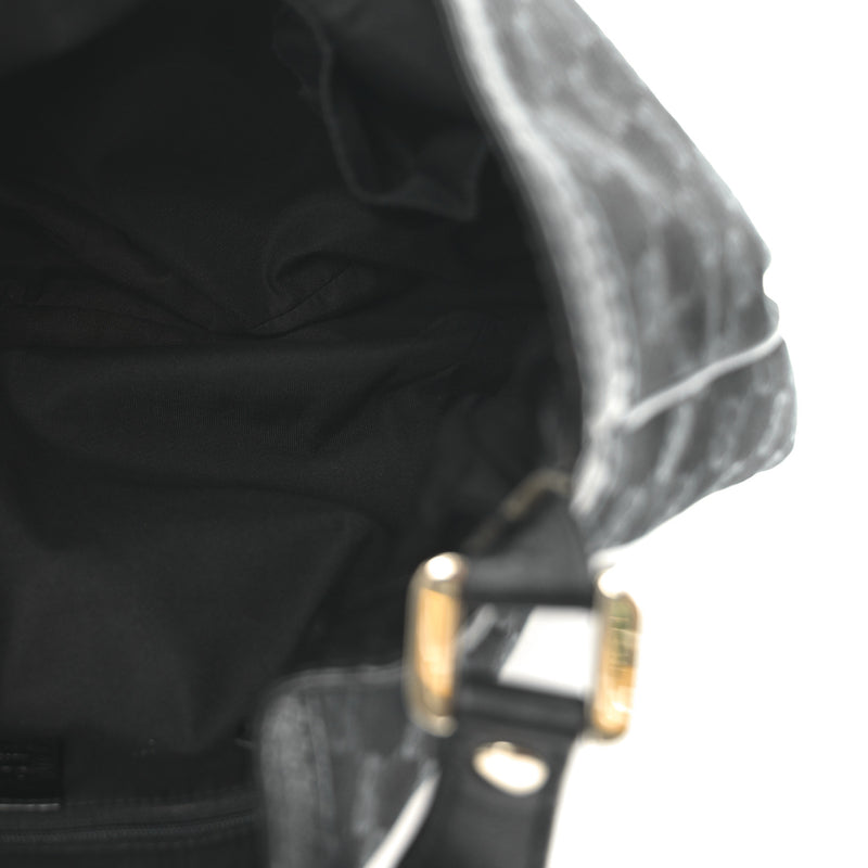 Gucci Large New Ladies Web Hobo Black