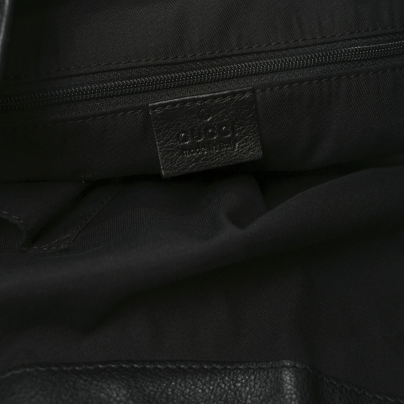 Gucci Large New Ladies Web Hobo Black