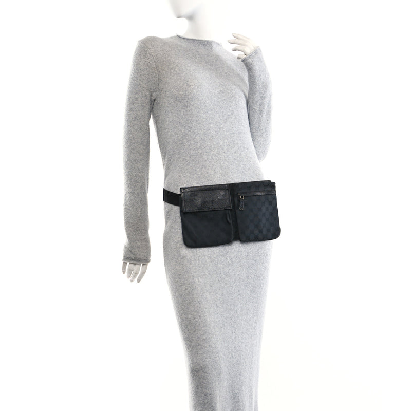 Gucci Gg Double Pocket Belt Bag Black