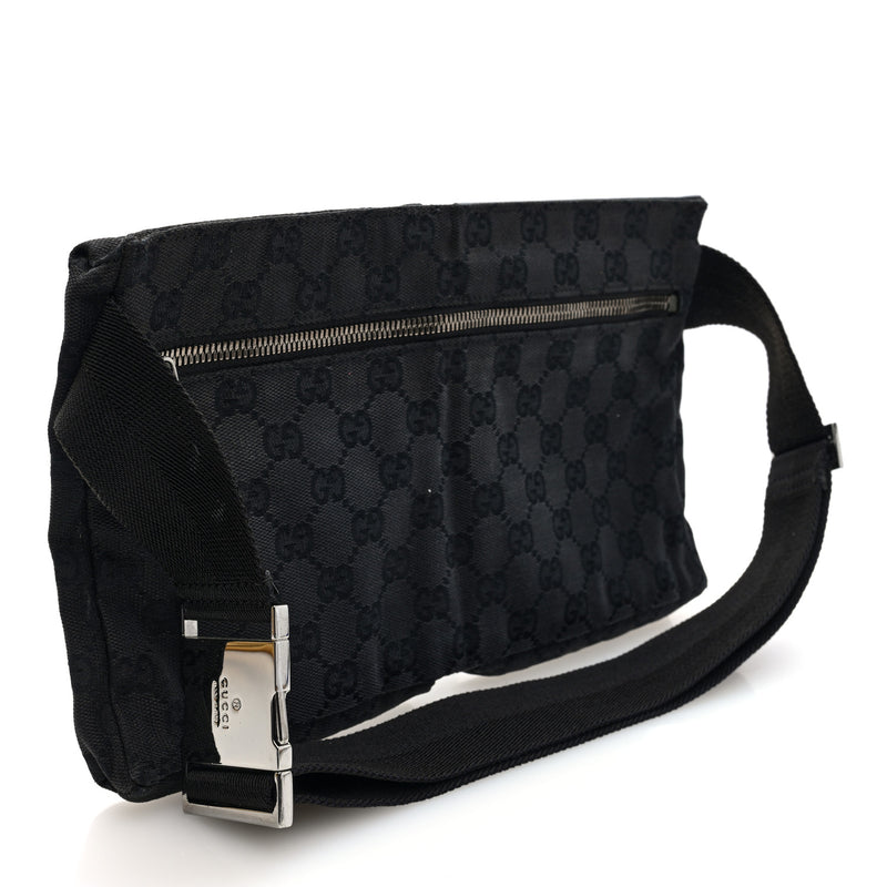 Gucci Gg Double Pocket Belt Bag Black