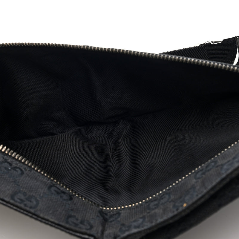 Gucci Gg Double Pocket Belt Bag Black