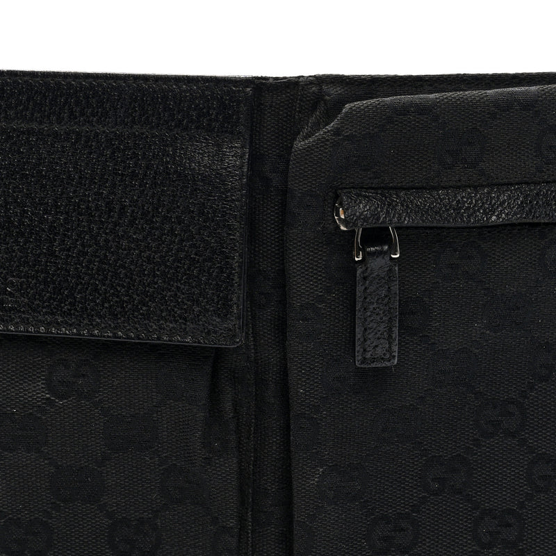 Gucci Gg Double Pocket Belt Bag Black