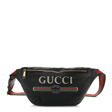 Gucci Grained Calfskin Logo Belt Bag