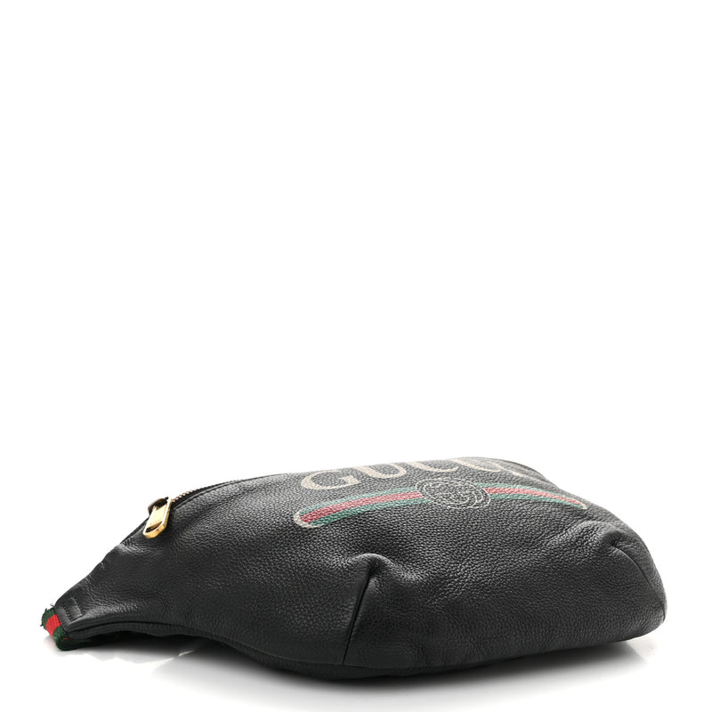 Gucci Grained Calfskin Logo Belt Bag