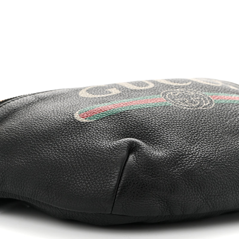 Gucci Grained Calfskin Logo Belt Bag