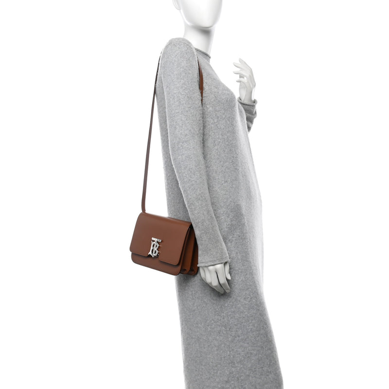 Burberry Calfskin Small Tb Bag Malt