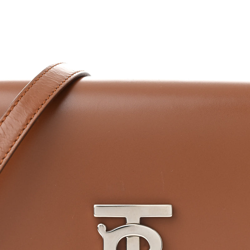 Burberry Calfskin Small Tb Bag Malt