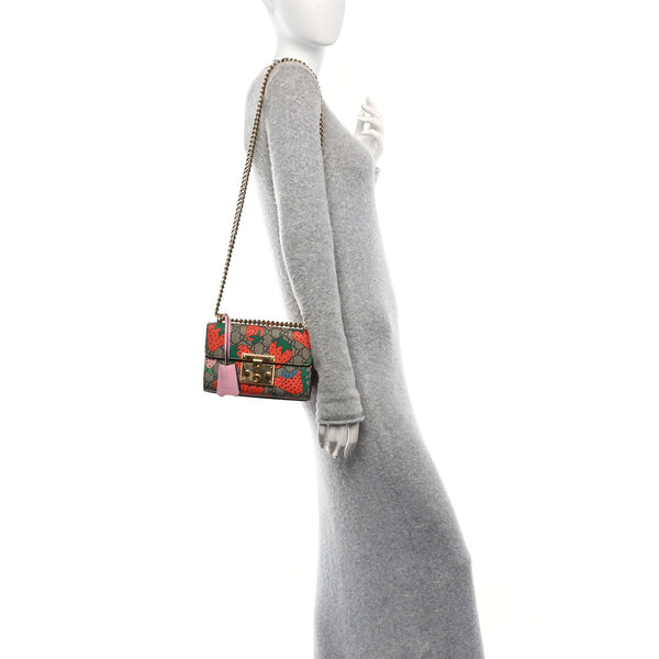 Gucci Gg Supreme Strawberry Small