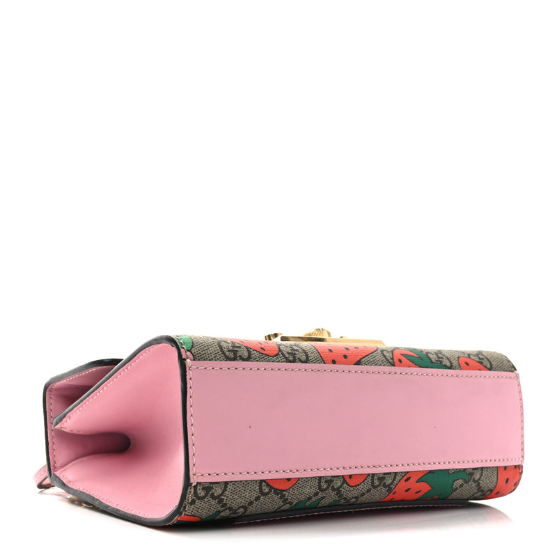Gucci Gg Supreme Strawberry Small
