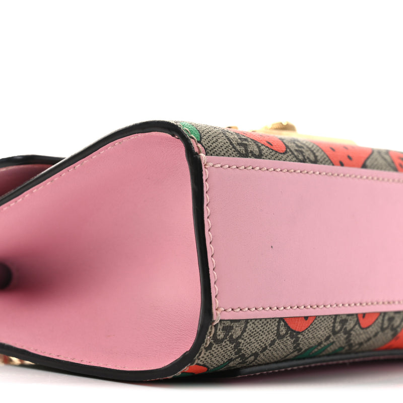 Gucci Gg Supreme Strawberry Small