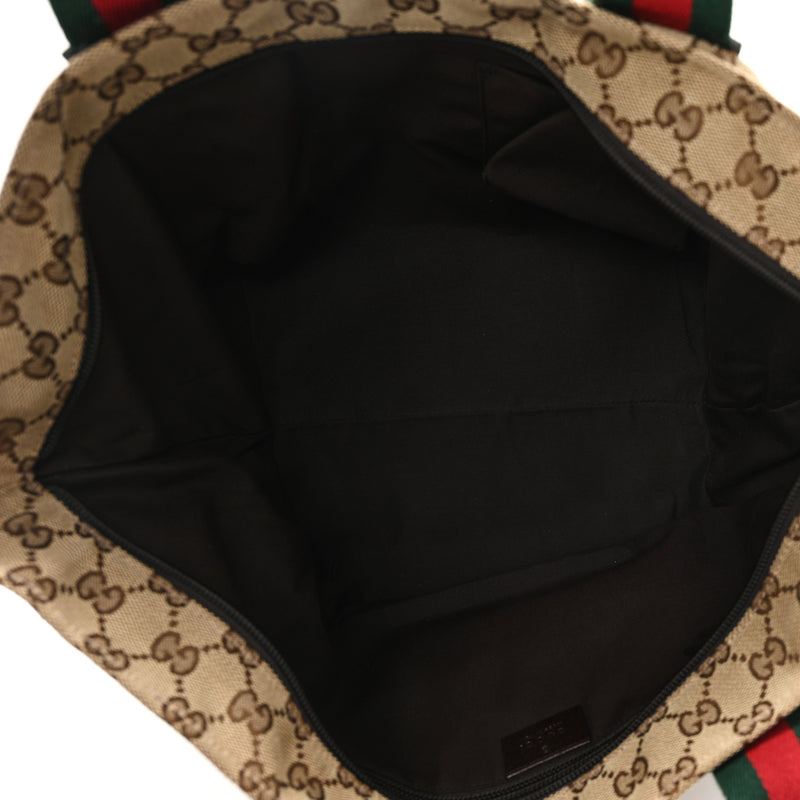 Gucci Gg Medium Web Handle Bucket Tote