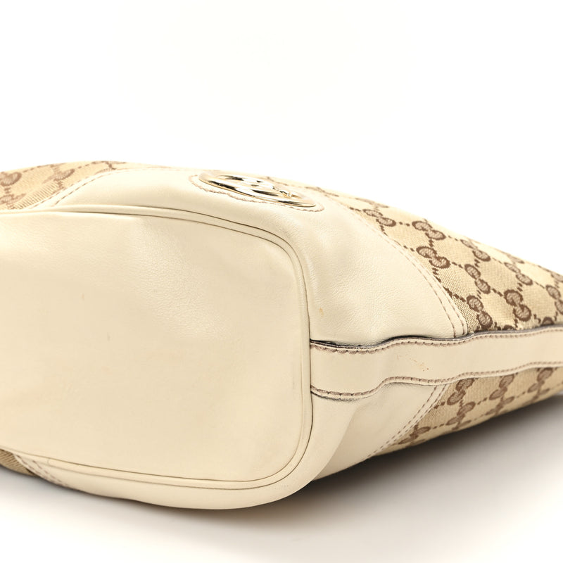 Gucci Medium New Britt Hobo Off White