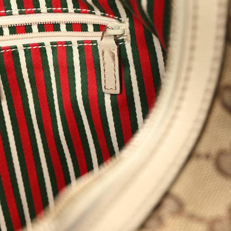 Gucci Medium New Britt Hobo Off White