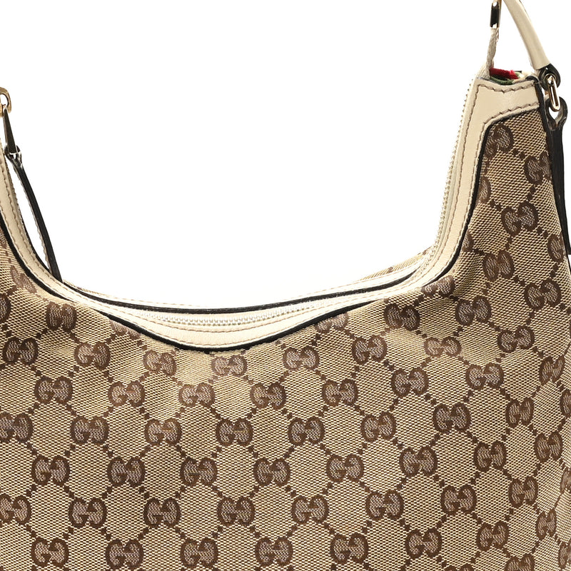 Gucci Medium New Britt Hobo Off White