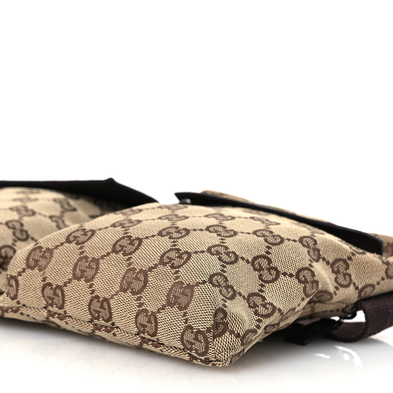 Gucci Gg Double Pocket Belt Bag Dark
