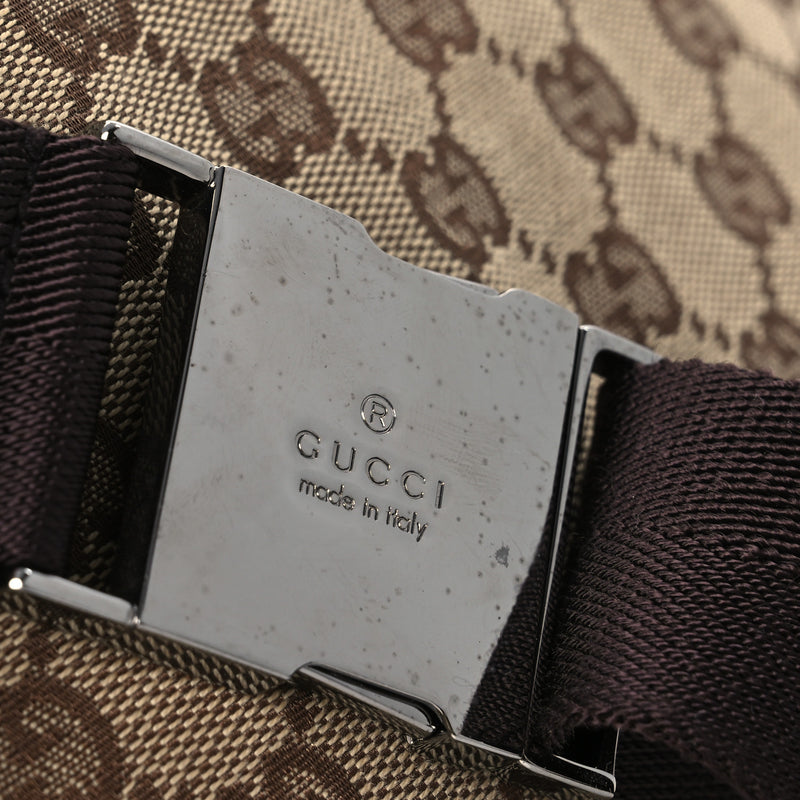Gucci Gg Double Pocket Belt Bag Dark