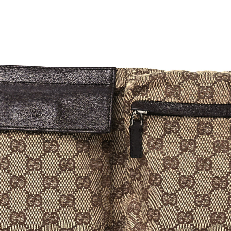 Gucci Gg Double Pocket Belt Bag Dark