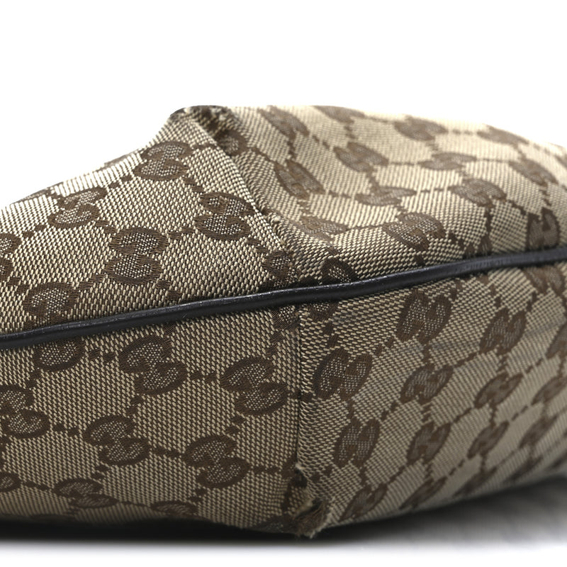 Gucci Web Medium Half Moon Hobo Dark