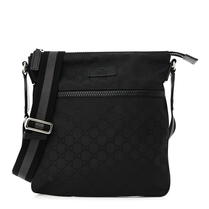 Gucci Nylon Small Flat Messenger Bag