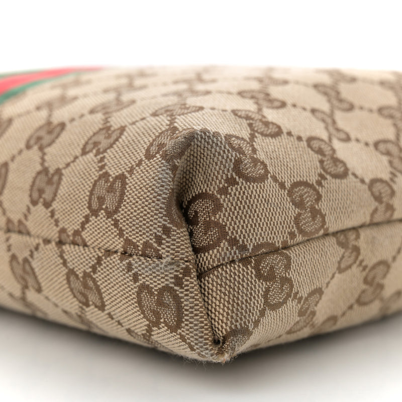 Gucci Gg Web Flat Messenger Bag Black