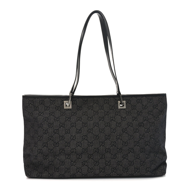 Gucci Denim Tote Black