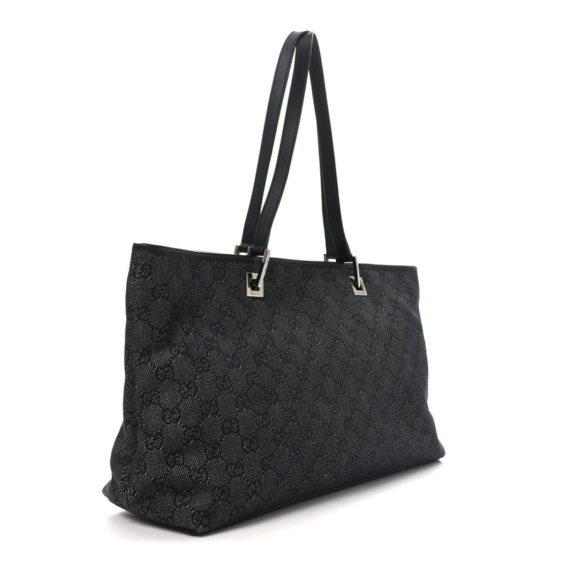 Gucci Denim Tote Black