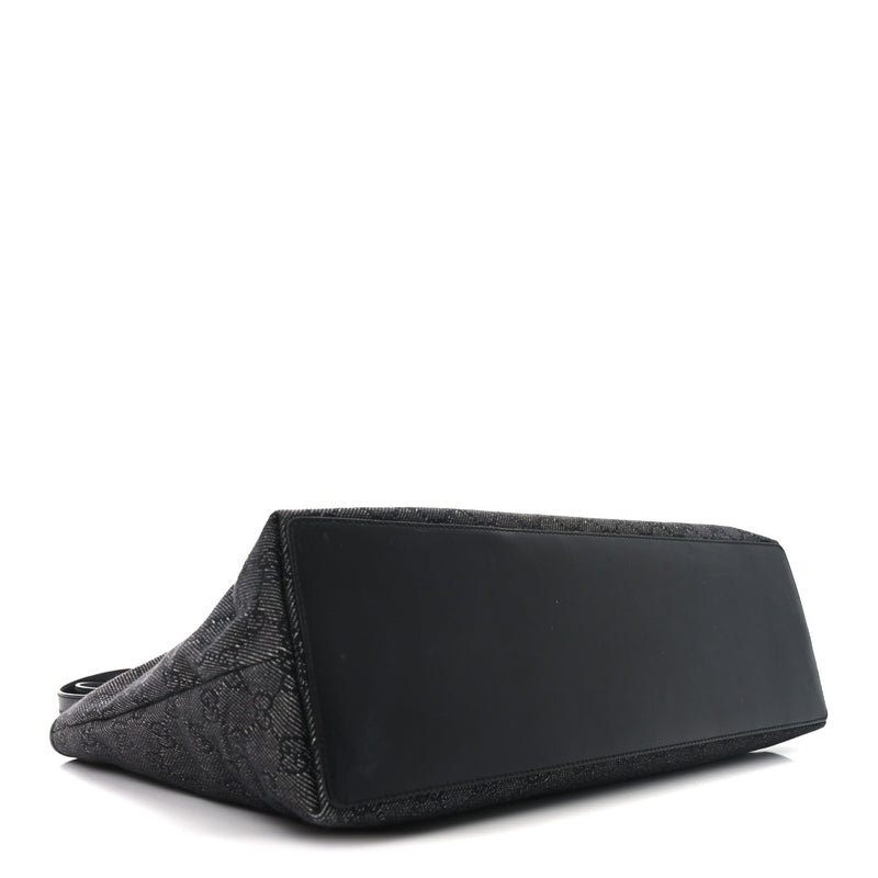 Gucci Denim Tote Black