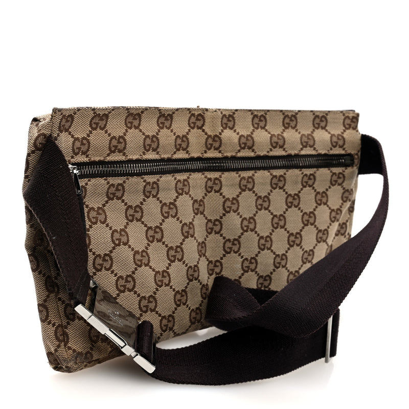 Gucci Gg Double Pocket Belt Bag Dark