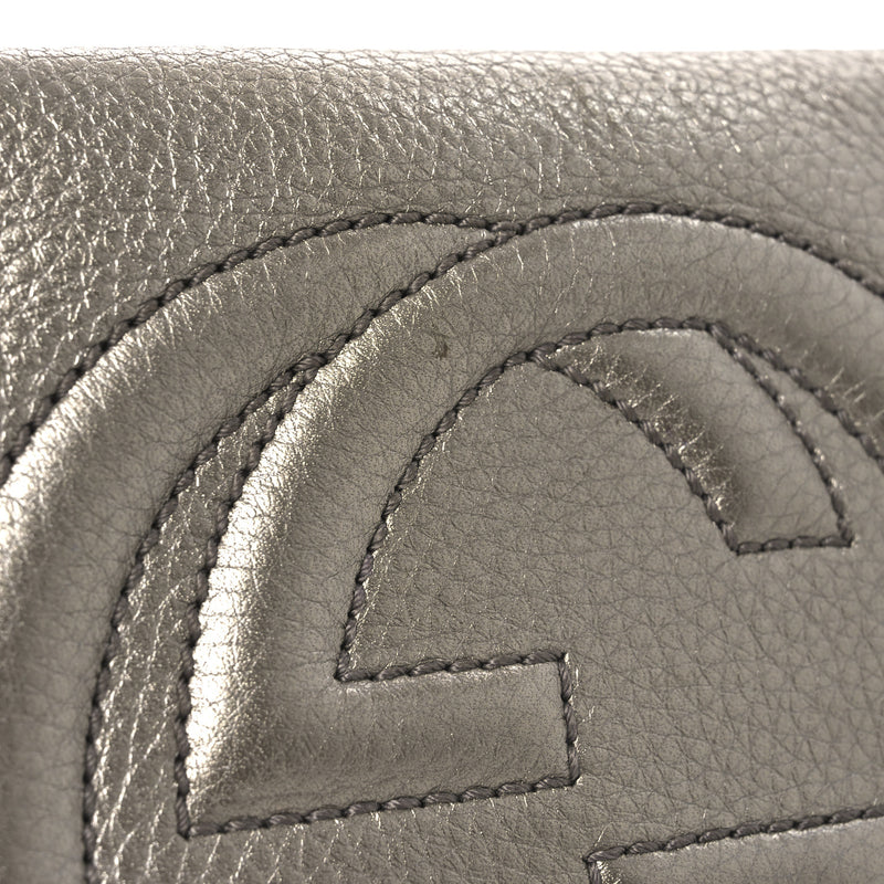 Gucci Metallic Pebbled Calfskin Small