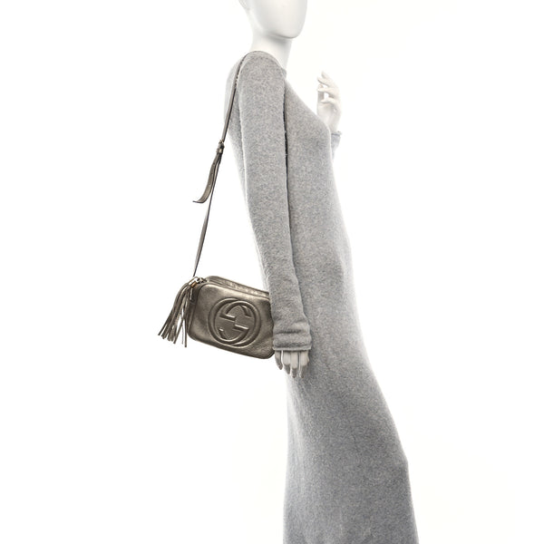 Gucci Metallic Pebbled Calfskin Small