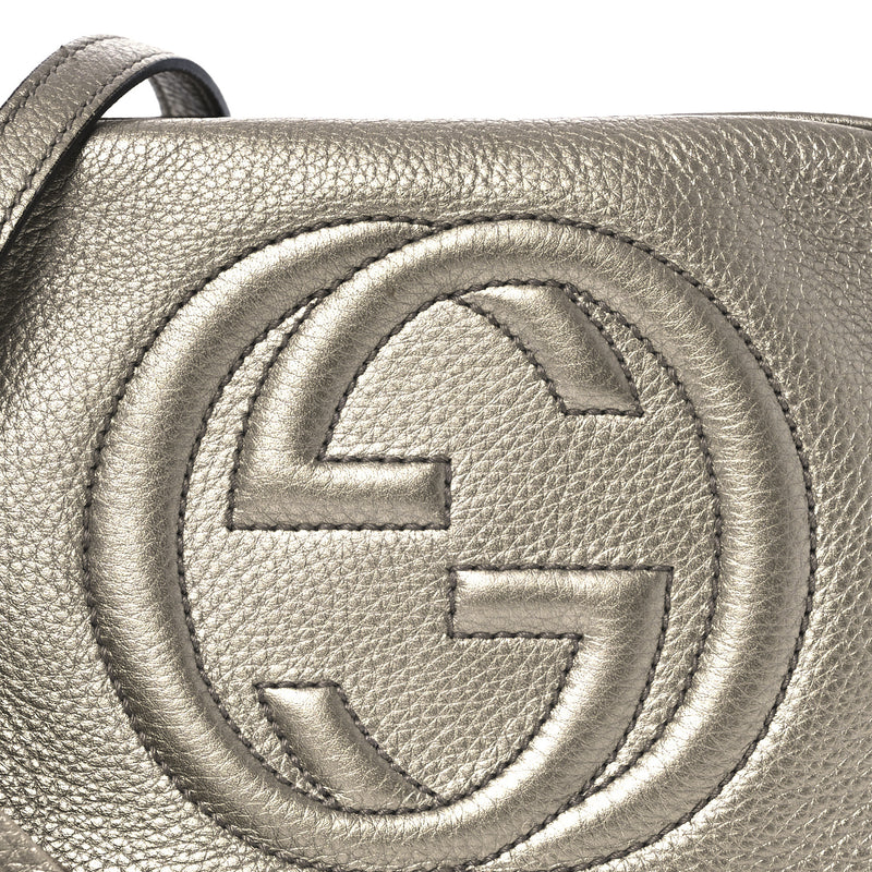 Gucci Metallic Pebbled Calfskin Small