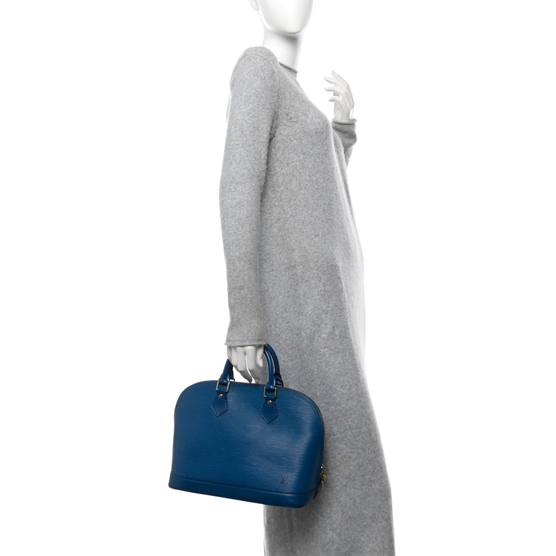 Louis Vuitton Epi Alma Pm Cyan