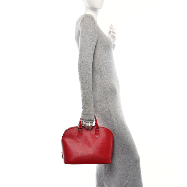 Louis Vuitton Epi Alma Pm Castillan Red