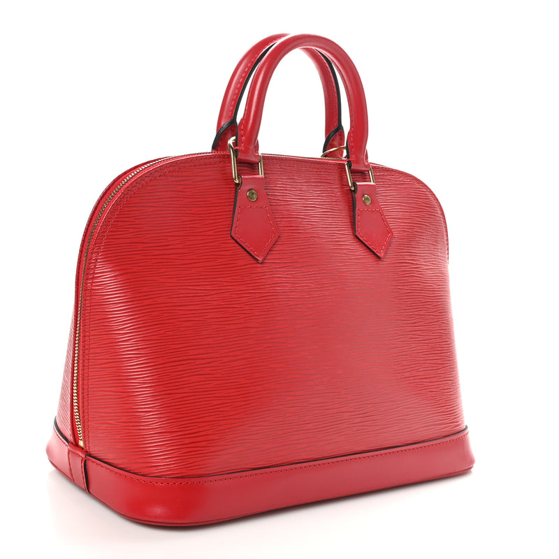 Louis Vuitton Epi Alma Pm Castillan Red