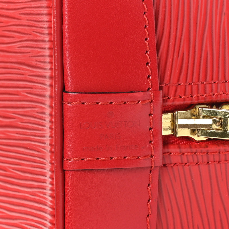 Louis Vuitton Epi Alma Pm Castillan Red