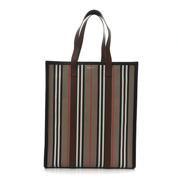 Burberry E-Canvas Stripe Book Tote