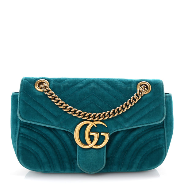 Gucci Velvet Matelasse Small Gg Marmont