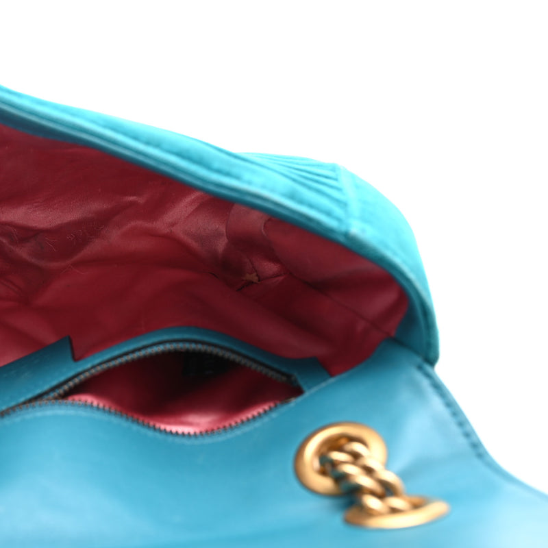 Gucci Velvet Matelasse Small Gg Marmont