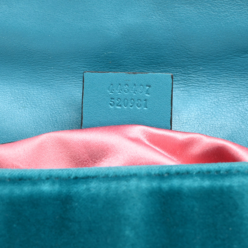 Gucci Velvet Matelasse Small Gg Marmont