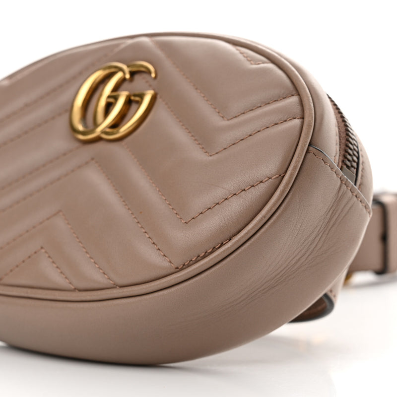 Gucci Calfskin Matelasse Gg Marmont Belt
