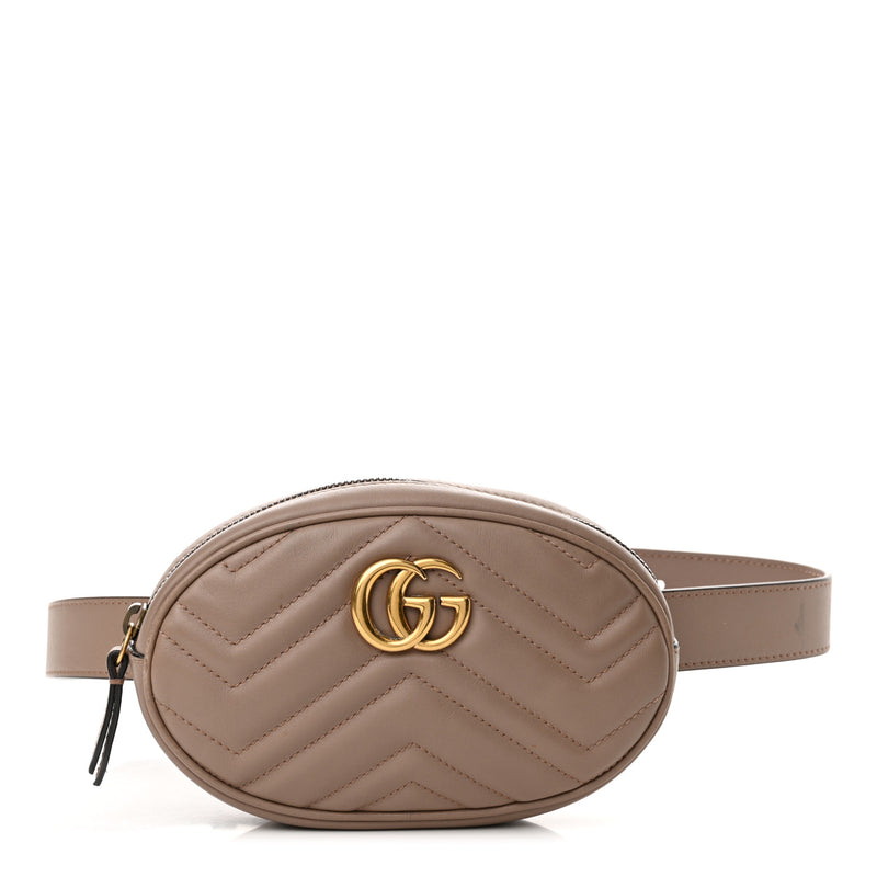 Gucci Calfskin Matelasse Gg Marmont Belt