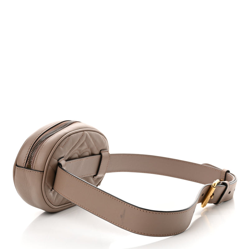 Gucci Calfskin Matelasse Gg Marmont Belt