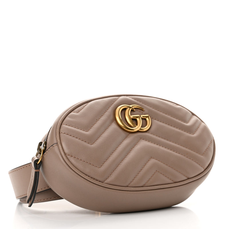 Gucci Calfskin Matelasse Gg Marmont Belt