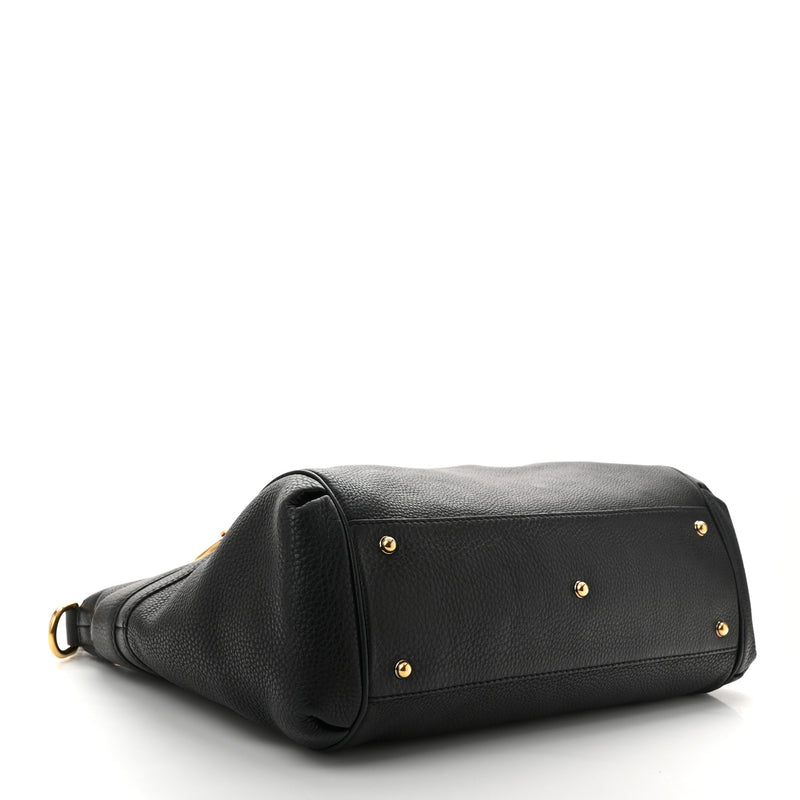 Gucci Pebbled Calfskin Ride Medium Top